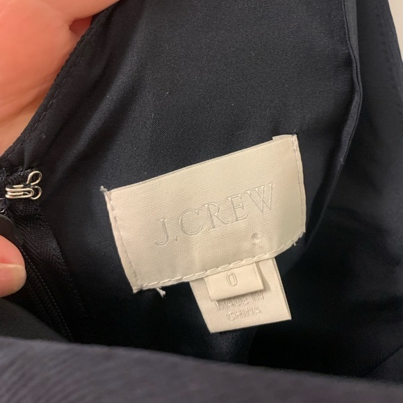 Navy‎ Blue J. Crew Tool Dress Size 0 Pleated - Picture 4 of 6